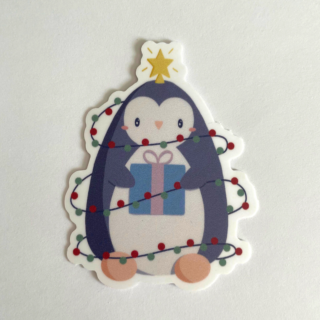 Xmas Penguin Sticker