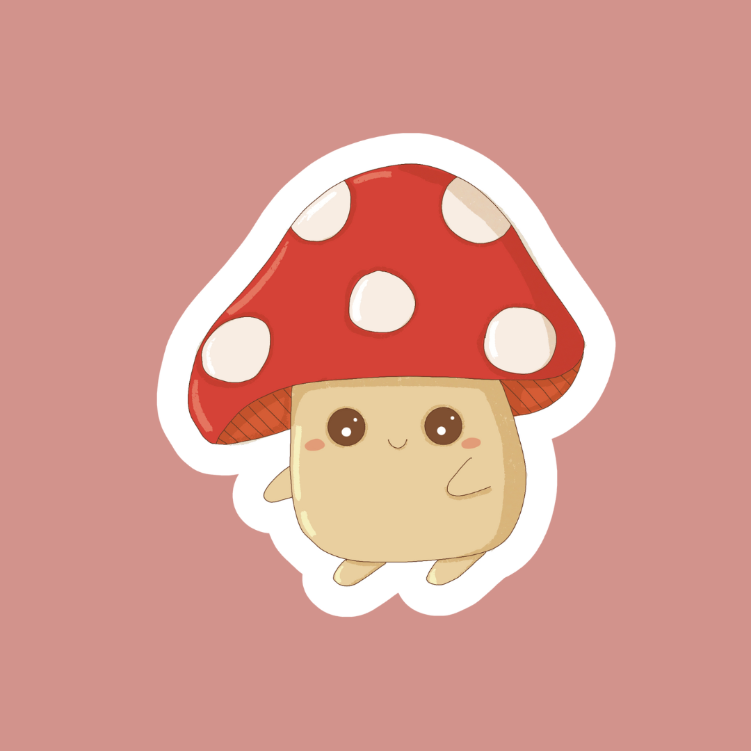 Toadstool Tobi Sticker