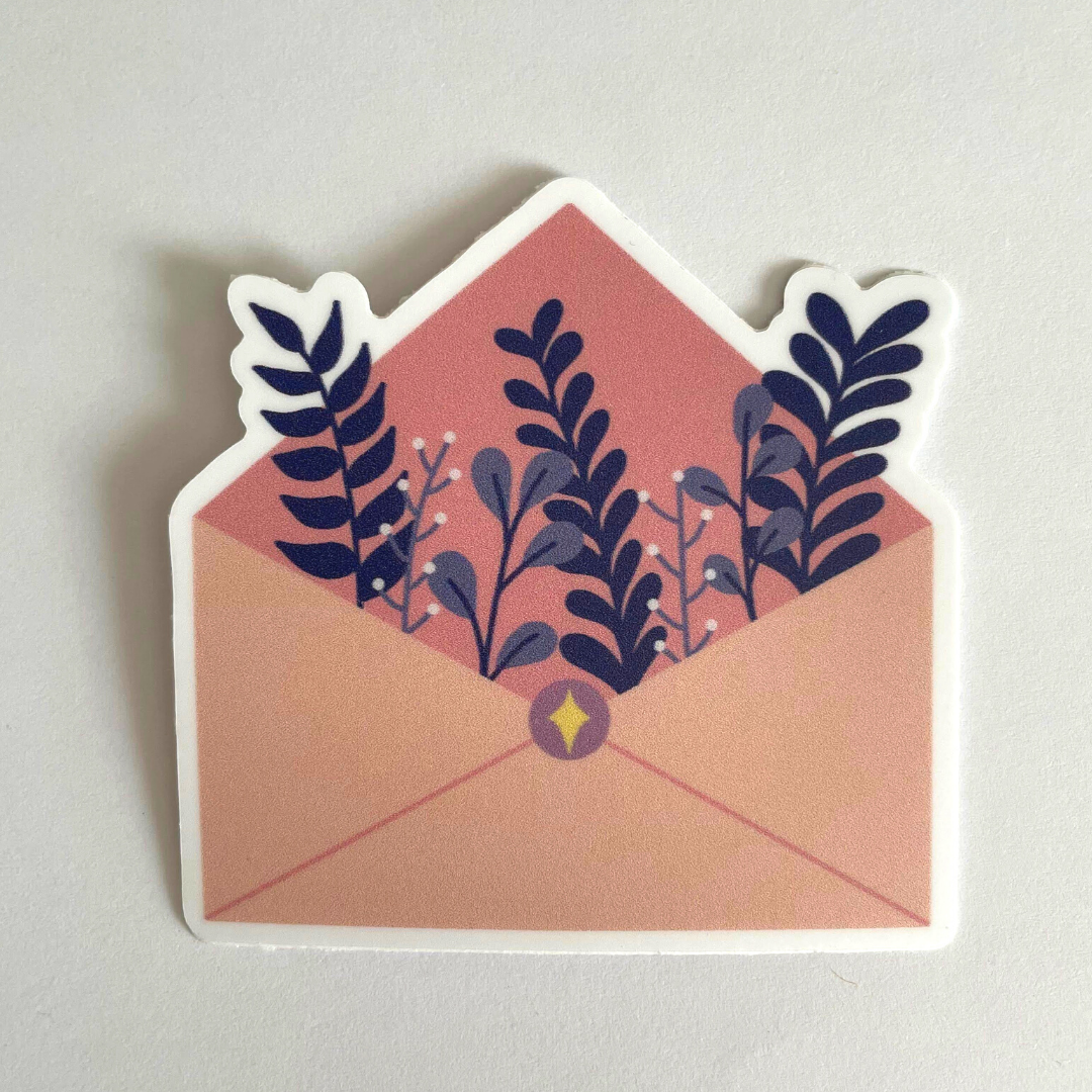 Floral Envelope Sticker