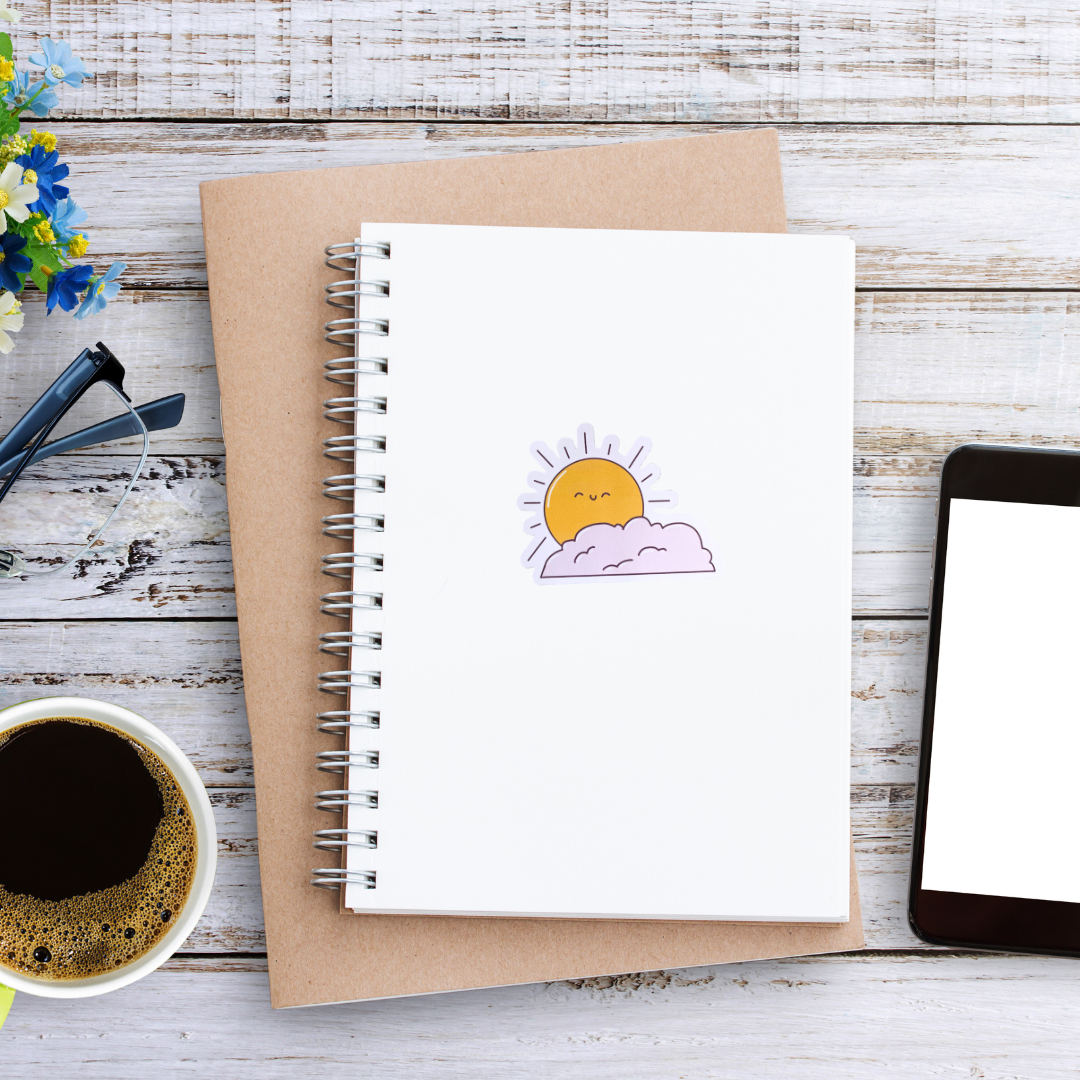 Partly Sunny Sticker