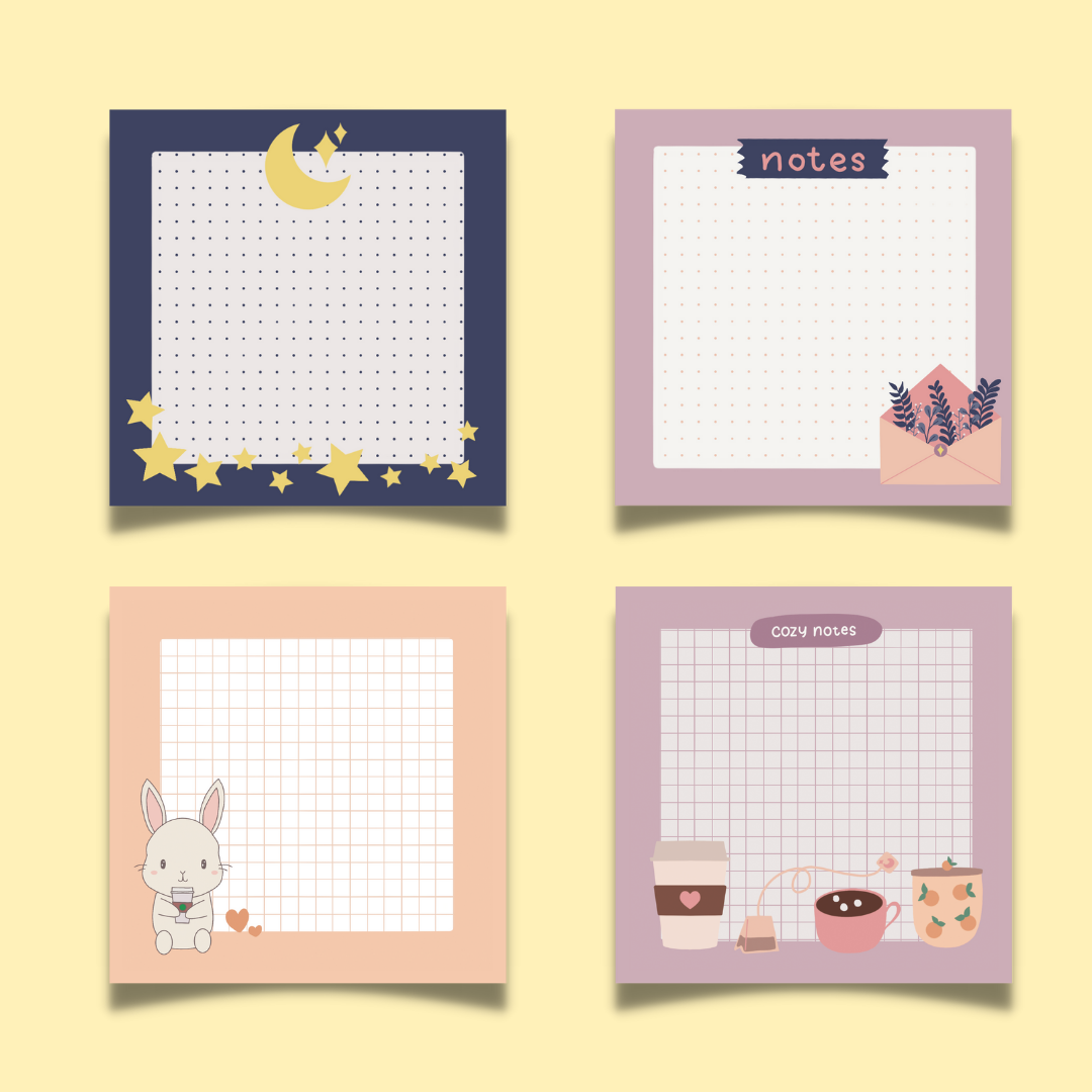 Sticky Notes Variety Pack (4)