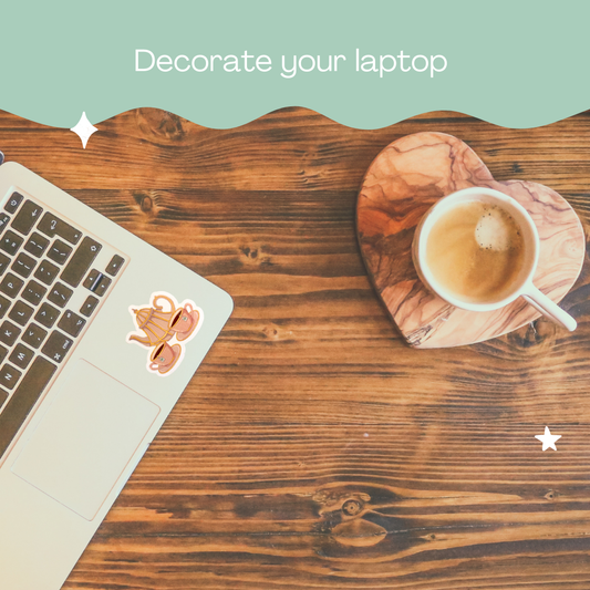 Teapot and Teacups Sticker