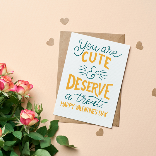 You Are Cute Valentine's Day Card