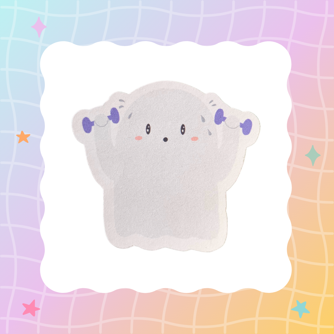 Gym Ghostie Sticker