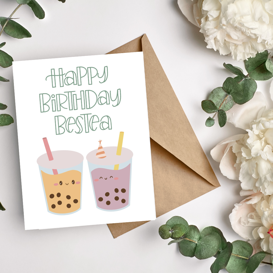 Birthday Bes-tea Greeting Card