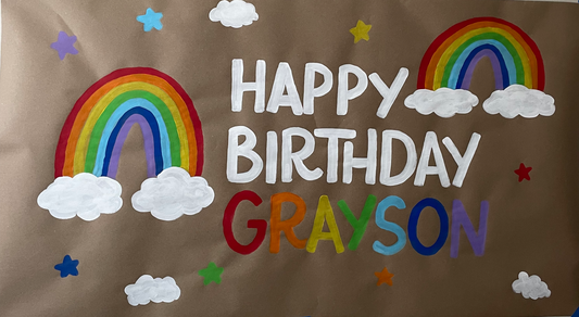 Custom Hand Painted Banner