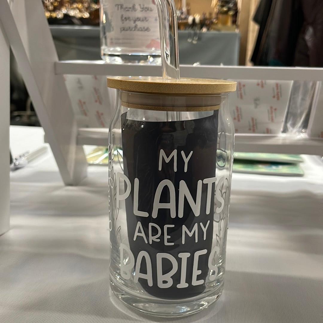 Plants Glass Cup