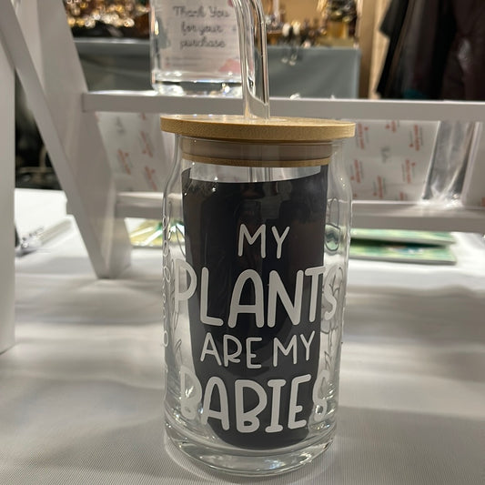Plants Glass Cup