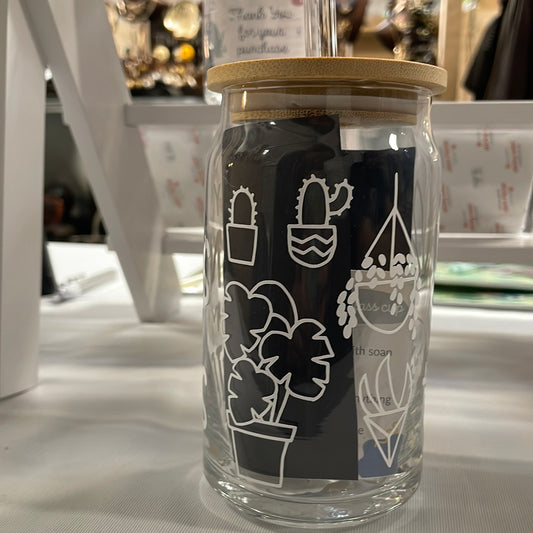 Plants Glass Cup