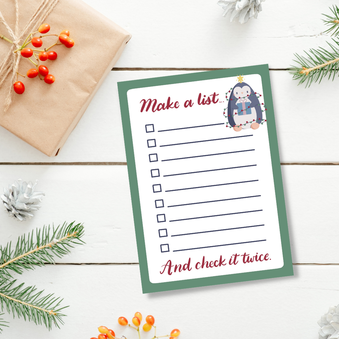 Make A List Notepad