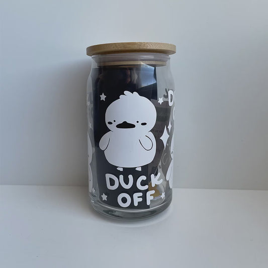 Duck Off Glass Cup