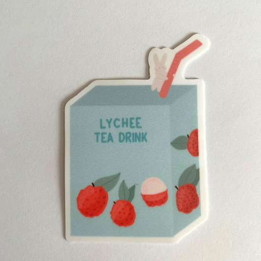 Lychee Tea Drink Sticker