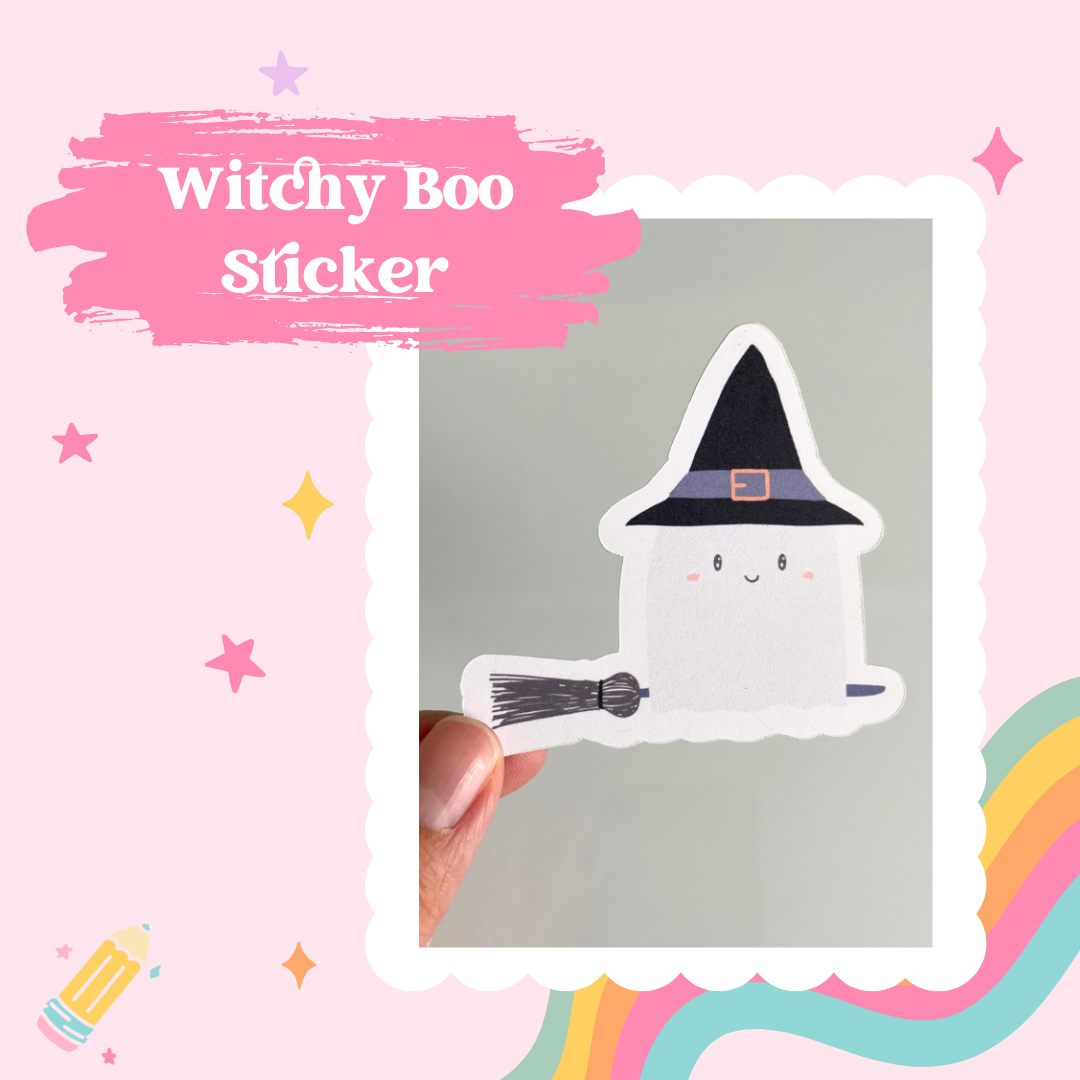 Witch Ghostie Sticker