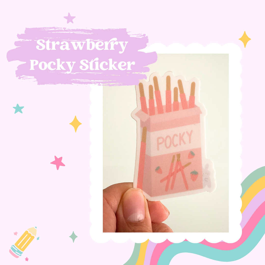 Strawberry Pocky Sticker