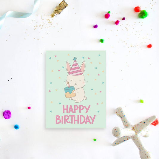 Birthday Toki Bunny Greeting Card