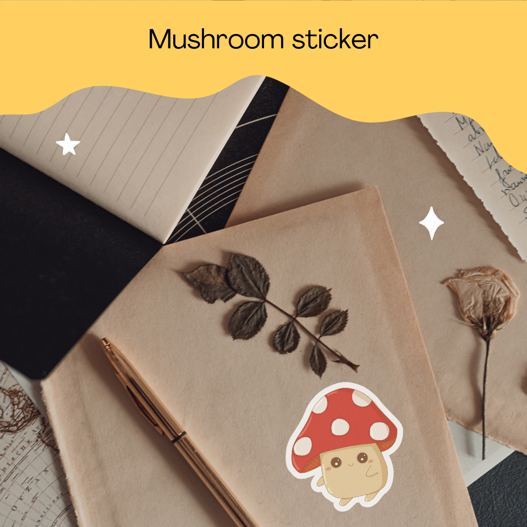 Toadstool Tobi Sticker