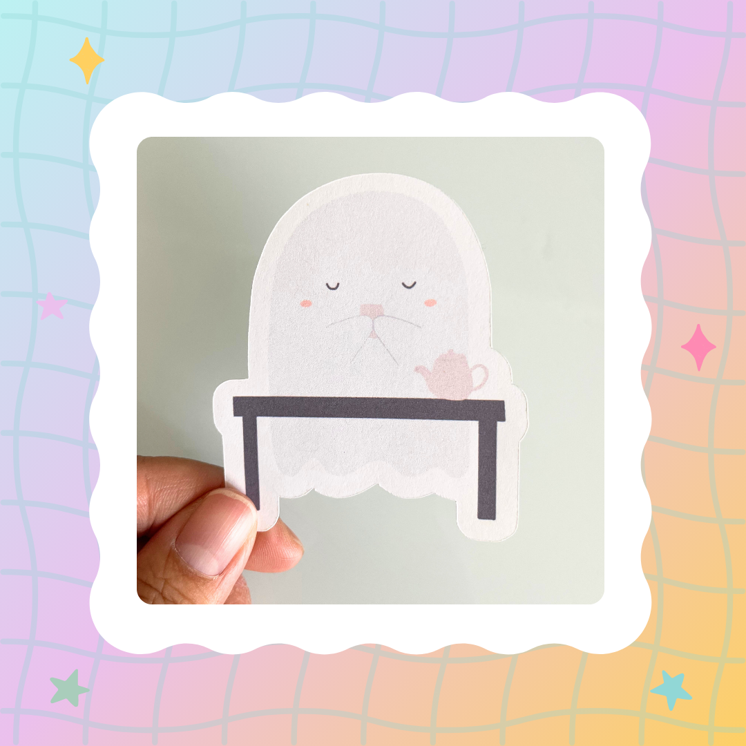 Zen Boo Ghostie Sticker