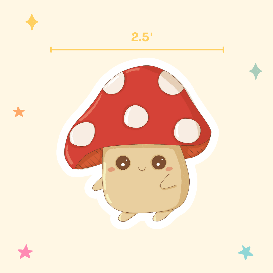 Toadstool Tobi Sticker