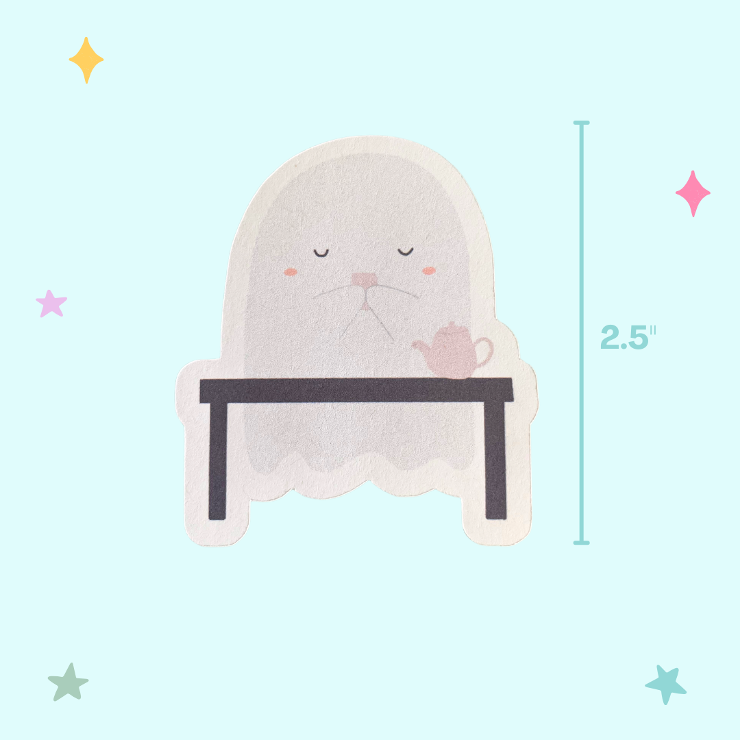 Zen Boo Ghostie Sticker