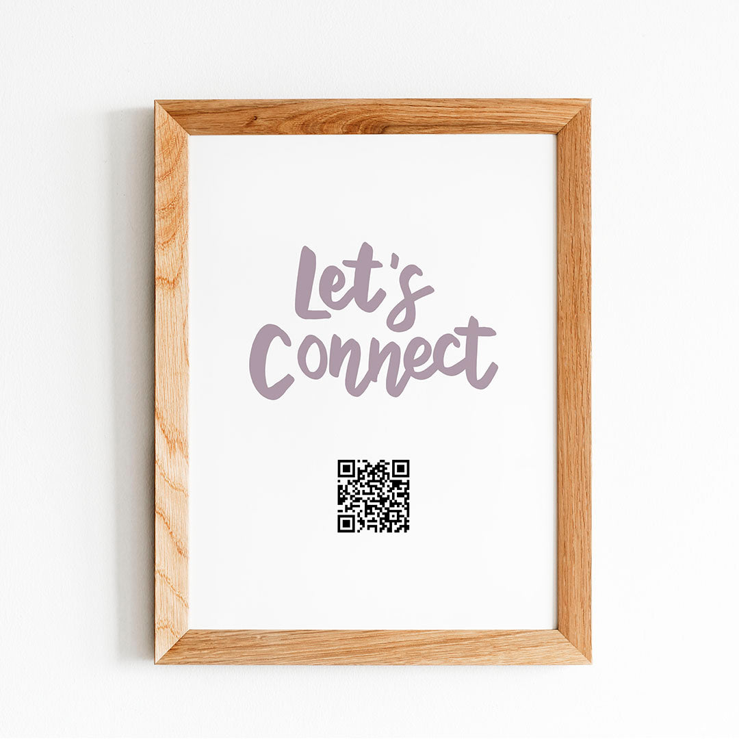 Printable Boho Digital Art - Let's connect