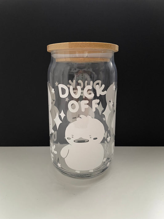 Duck Off Glass Cup