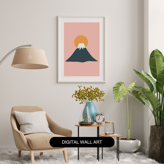 Printable Tokyo Digital Art - Mount Fuji