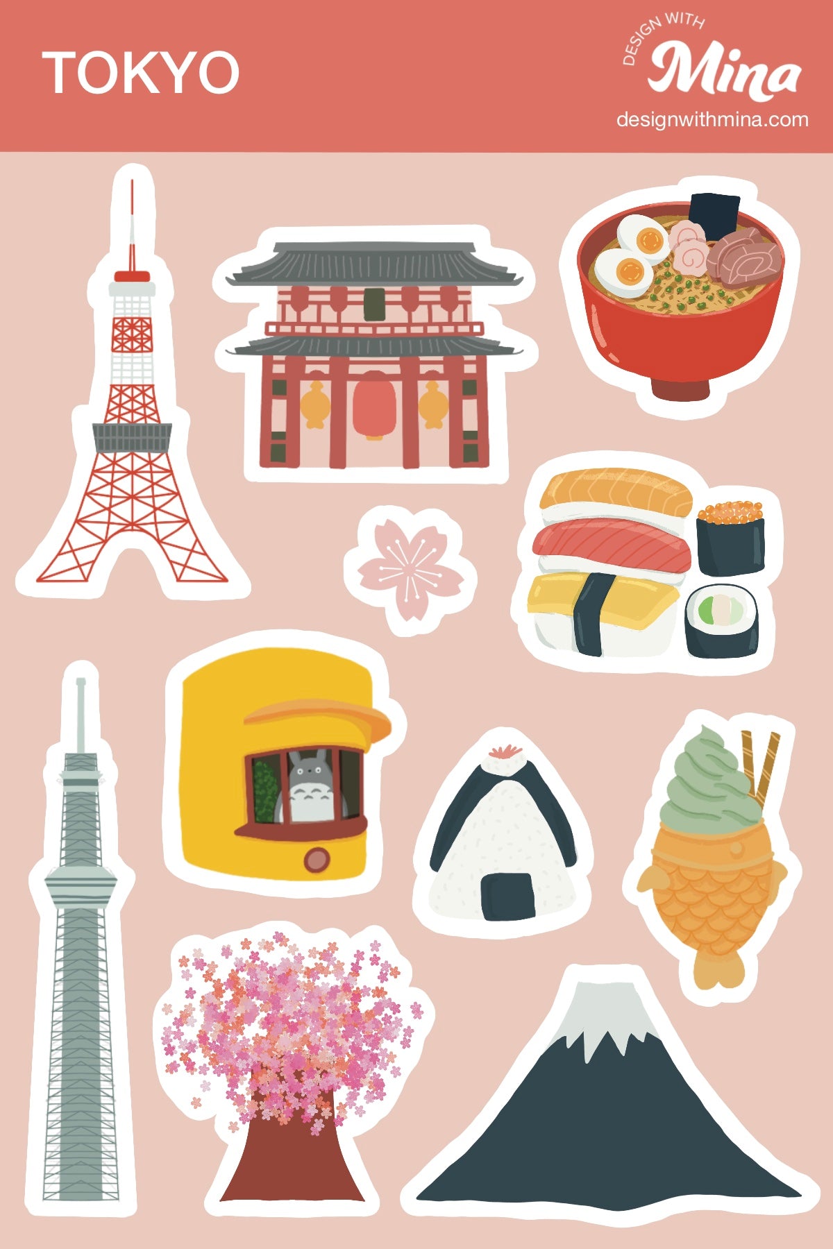 Tokyo Sticker Sheet